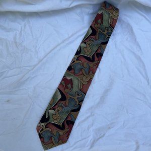 Pablo Picasso artwork 100% silk men's neck tie Danse le femme et taureaux USA